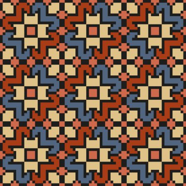 Vintage çiçek Dikişsiz dikiş desen doygunluğu azaltılmış renkler