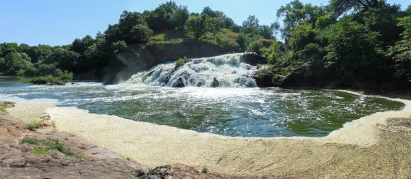 Waterfall on the field — Stock Photo, Image