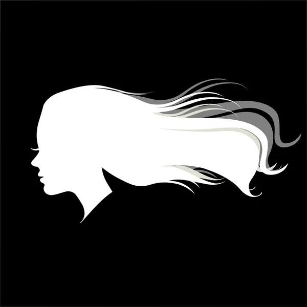 Esquisse femme Silhouette — Image vectorielle