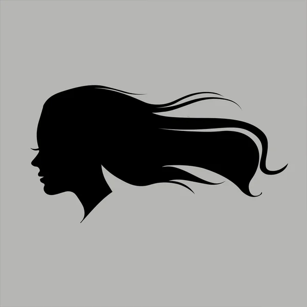 Bosquejo de mujer Silhouette — Archivo Imágenes Vectoriales