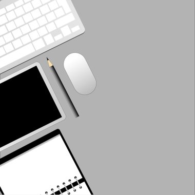 İş yeri kavramı ofis masaları