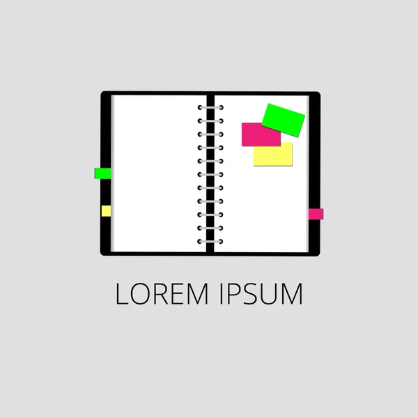 Icône organisateur coloré — Image vectorielle