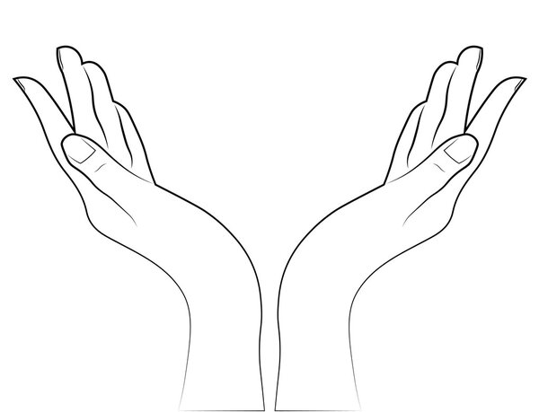 Sketch of the hands