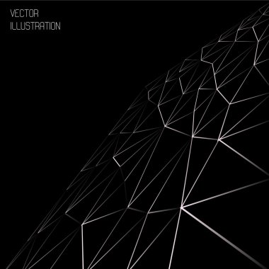 soyut şablon arka plan ile üçgen şekiller