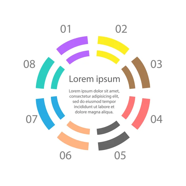 Modelo de design infográfico e ícones de marketing —  Vetores de Stock