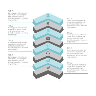 Infographic tasarım şablonu ve pazarlama simgeler