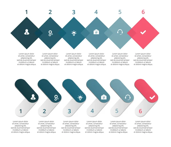 Infografik-Design-Vorlage und Marketing-Icons — Stockvektor