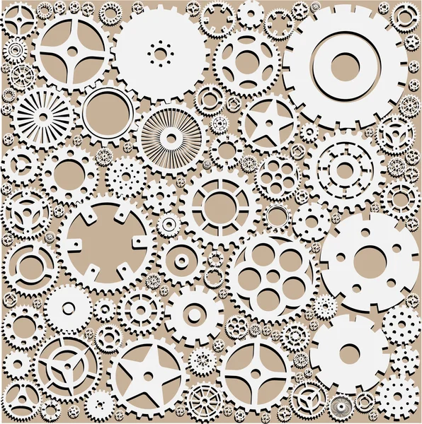 Background with gears. Vector illustration. — Stock Vector