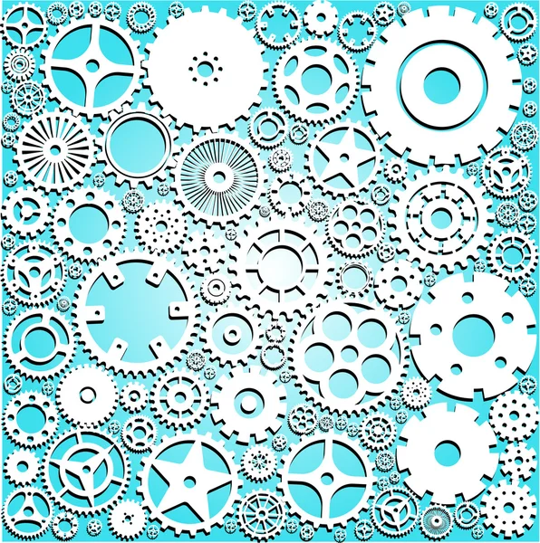 Background with gears. Vector illustration. — Stock Vector