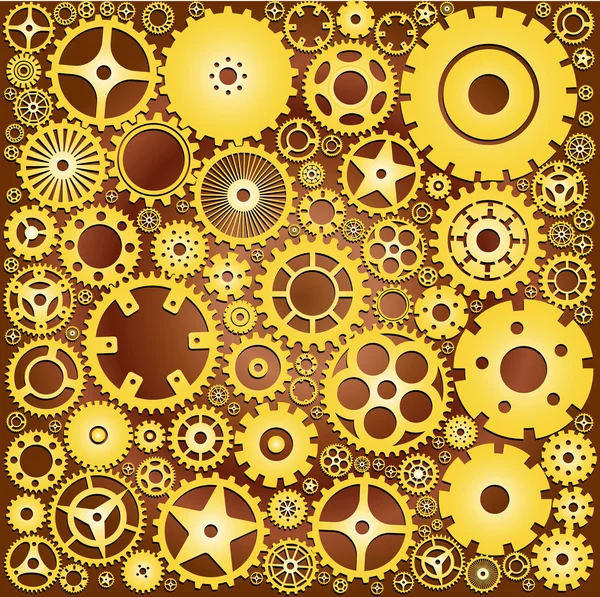 Background with gears. Vector illustration. — Stock Vector