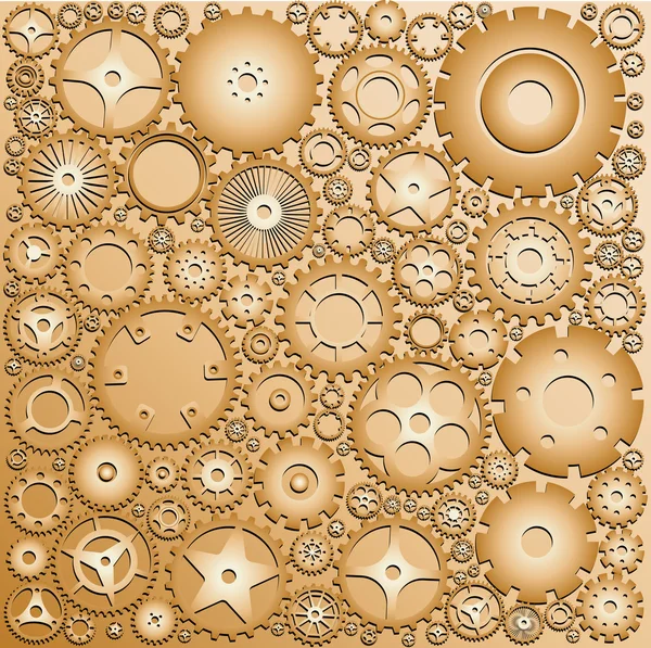 Background with gears. Vector illustration. — Stock Vector