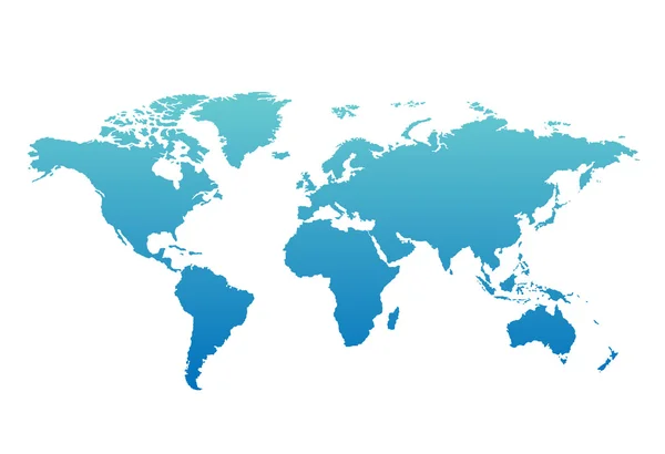 Mundo mapa países colorido. Ilustración vectorial . — Archivo Imágenes Vectoriales