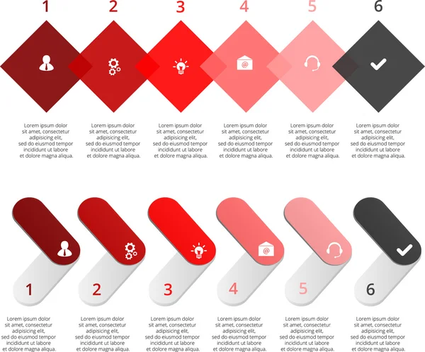 Infografik-Design-Vorlage und Marketing-Icons, Geschäftskonzept mit wenigen Optionen, Teilen, Schritten oder Prozessen. — Stockvektor