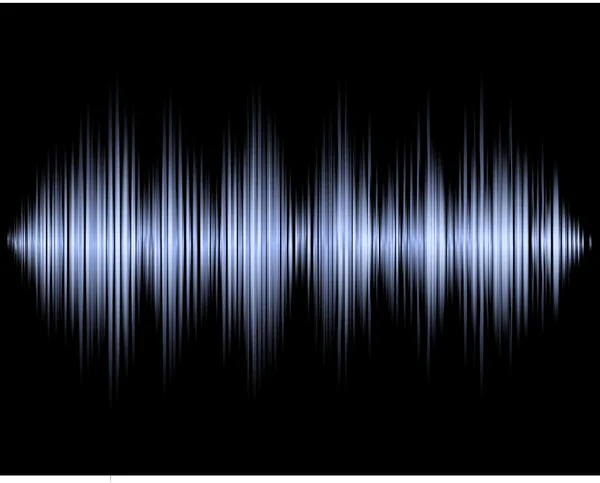 Färgglada ljudvågen på bakgrund. Vektor illustration. — Stock vektor