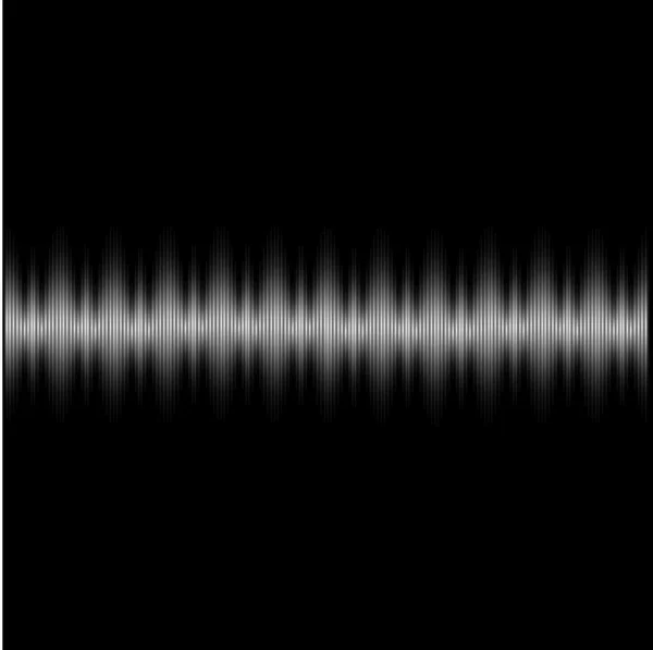 多彩的声波在一个黑暗的背景上。矢量图. — 图库矢量图片