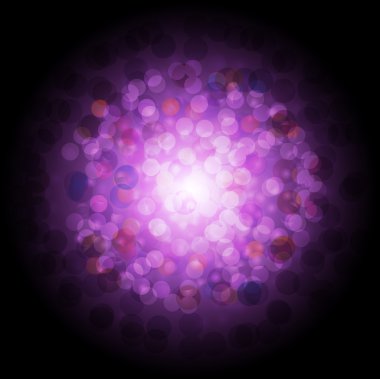 Renkli arka plan ile daireler ve işaret fişekleri. Vektör çizim.