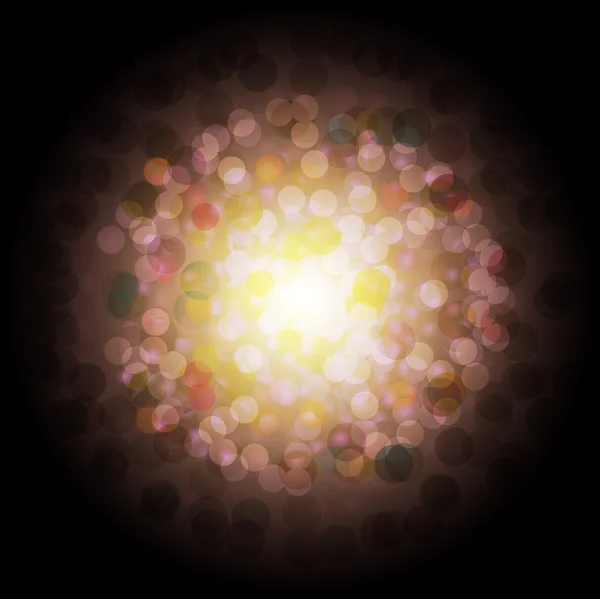 Färgstarka bakgrund med cirklar och bloss. Vektor illustration. — Stock vektor