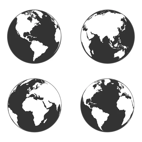 Dünya simgesi. Vektör çizim.