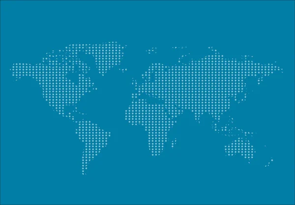 Mapa del mundo países coloridos con puntos. Ilustración vectorial . — Archivo Imágenes Vectoriales