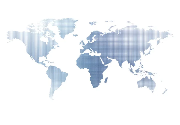 Mapa del mundo países coloridos con puntos. Ilustración vectorial . — Vector de stock