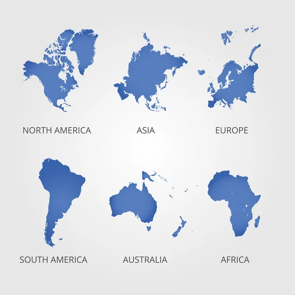 Dünya Haritası ülkeler renkli. Vektör çizim. — Stok Vektör