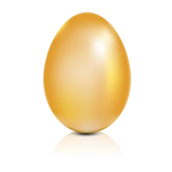 Golden egg object. Vector illustration. — Stock Vector