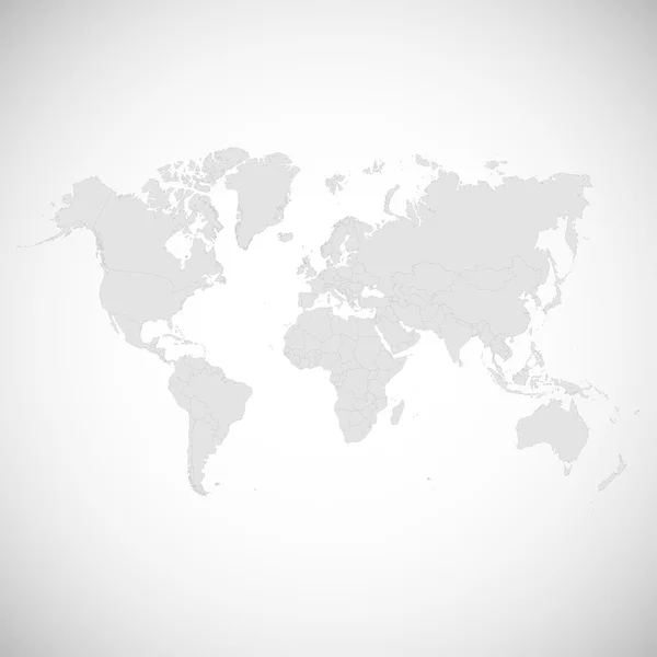 Χάρτης χώρες του κόσμου πολύχρωμο. Vector εικονογράφηση. — Διανυσματικό Αρχείο