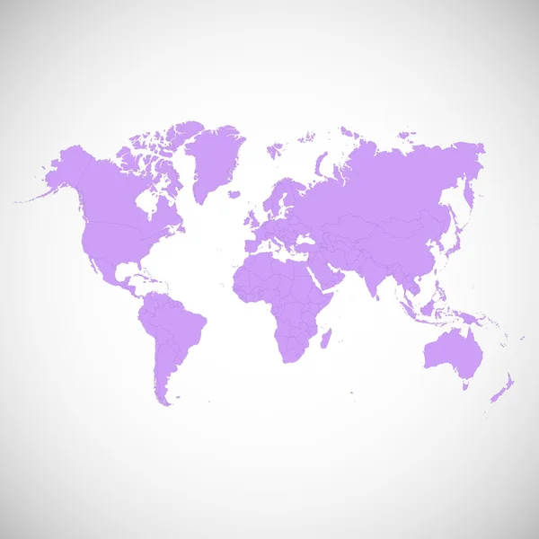 Страны мира карты красочные. Векторная иллюстрация . — стоковый вектор