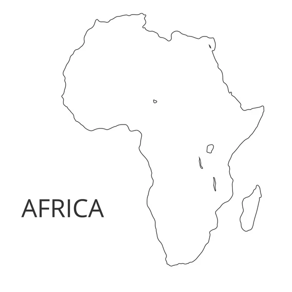 Carte d'Afrique. Illustration vectorielle . — Image vectorielle