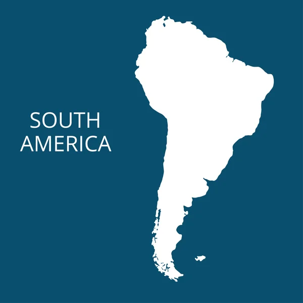 Güney Amerika harita. Vektör çizim.