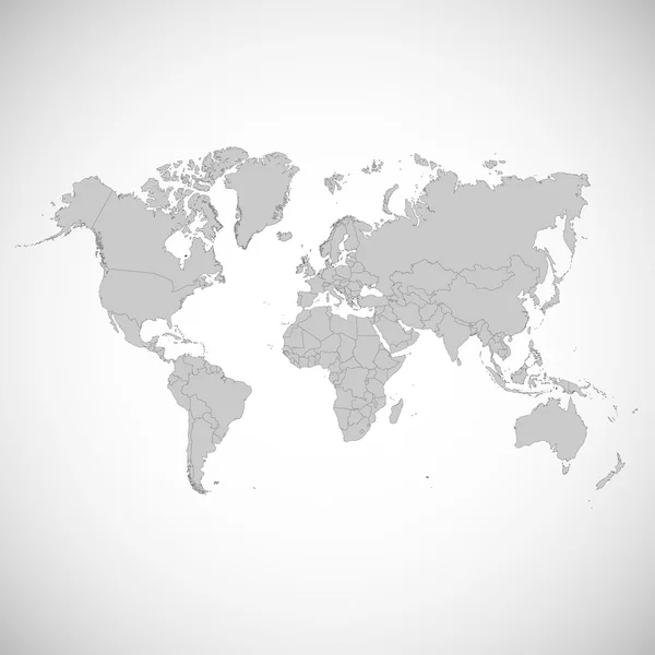 Πολύχρωμο παγκόσμιο χάρτη. Vector εικονογράφηση. — Διανυσματικό Αρχείο