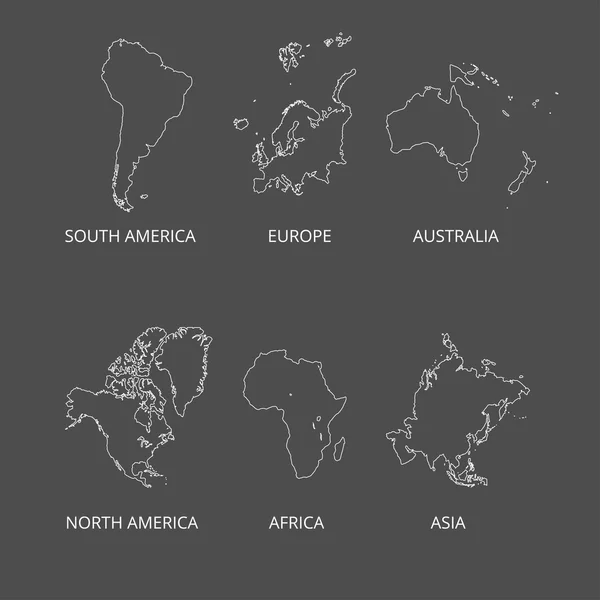Kolorowy krajów mapa świata. Ilustracja wektorowa. — Wektor stockowy