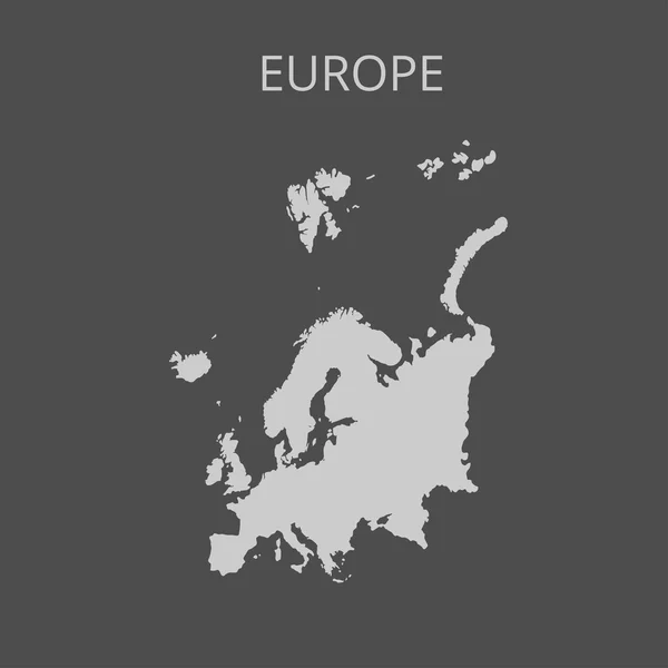 Europakarte. Vektorillustration. — Stockvektor