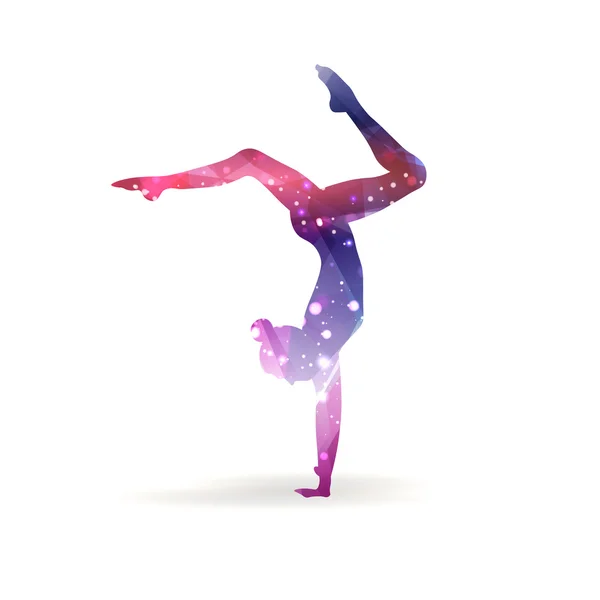 Positions de yoga. Icône des silhouettes. Illustration vectorielle — Image vectorielle