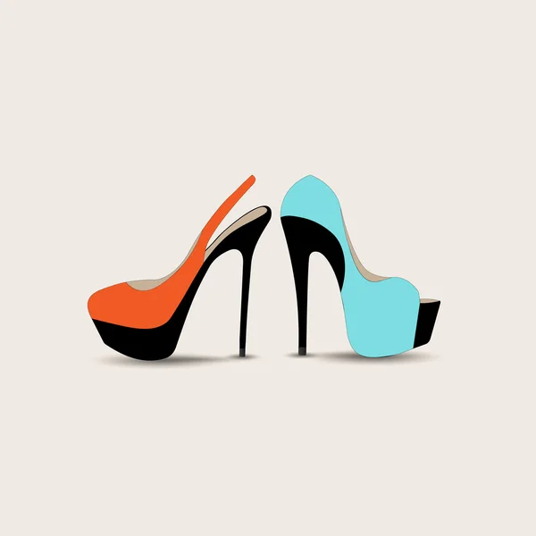 Mujer zapatos icono. Ilustración vectorial . — Archivo Imágenes Vectoriales