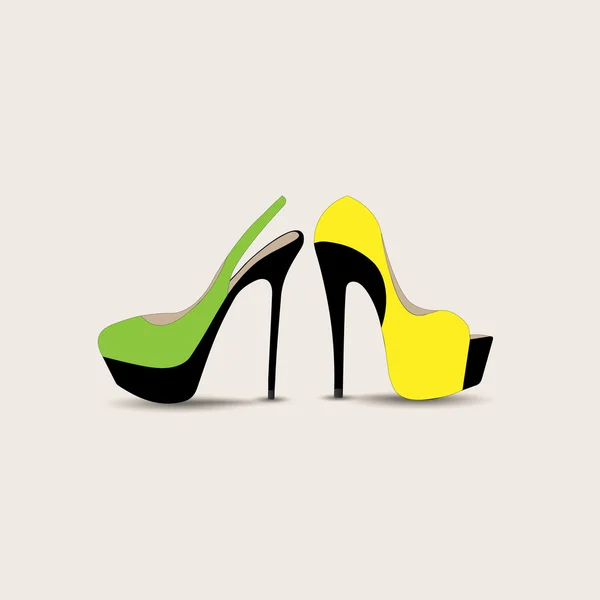 Mujer zapatos icono. Ilustración vectorial . — Vector de stock