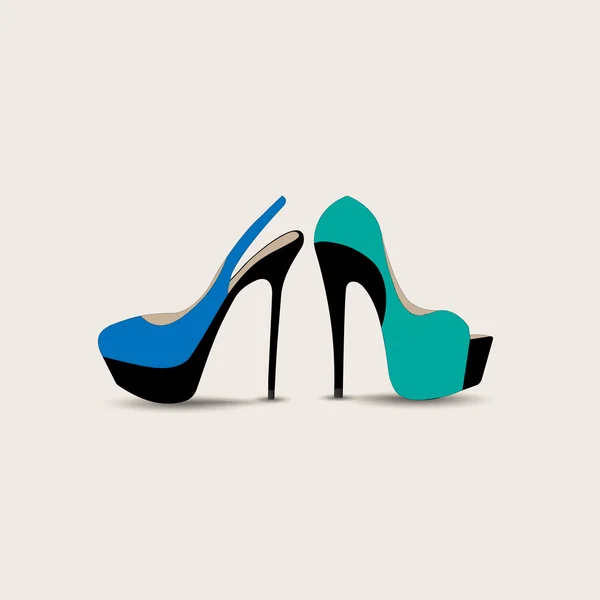 Woman shoes Icon. Vector illustration. — Stock Vector