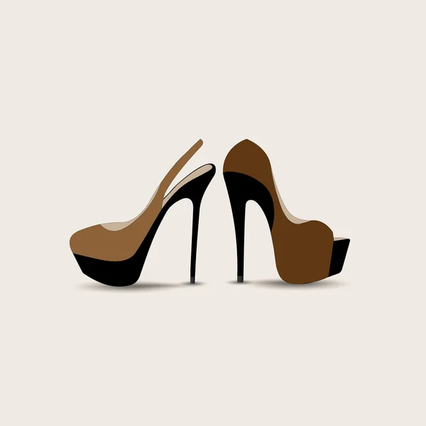 Frauenschuhsymbol. Vektorillustration. — Stockvektor