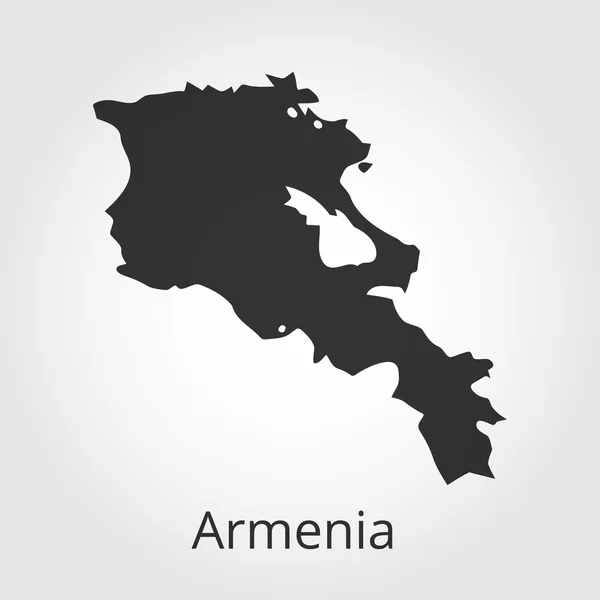 Ermenistan harita simgesi. Vektör çizim. — Stok Vektör
