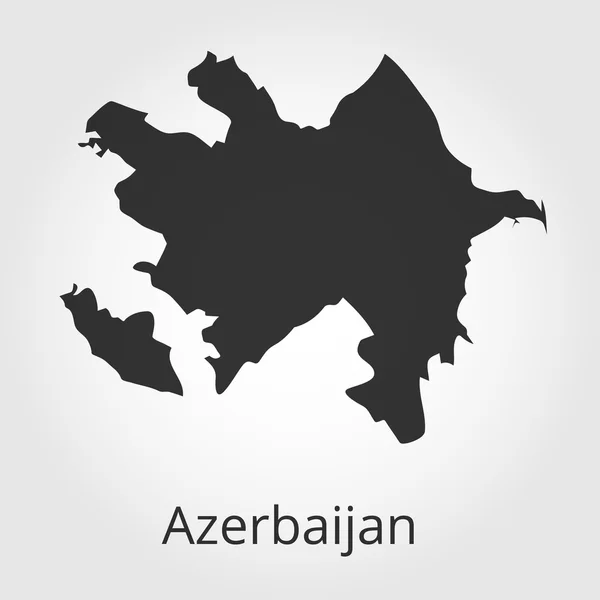 Azerbaija karta ikon. Vektor illustration. — Stock vektor