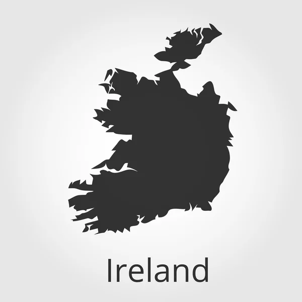 İrlanda harita simgesi. Vektör çizim. — Stok Vektör