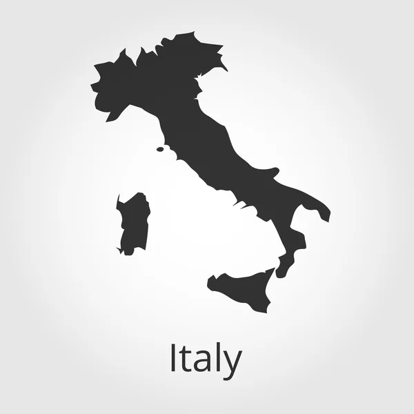 Italië Kaartpictogram. Vectorillustratie. — Stockvector