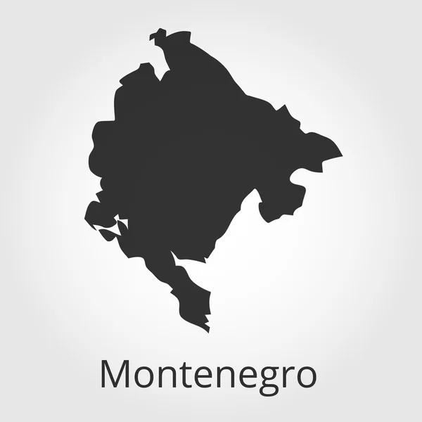 Чорногорія карта значок. Векторні ілюстрації. — стоковий вектор