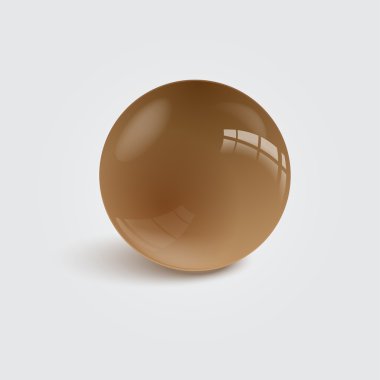 Gerçekçi renkli top. Vektör çizim.