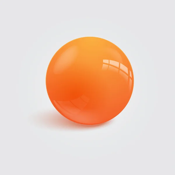Realistiska färgglad boll. Vektor illustration. — Stock vektor