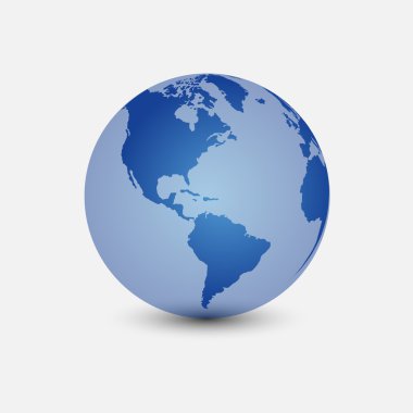 Dünya simgesi. Vektör çizim.