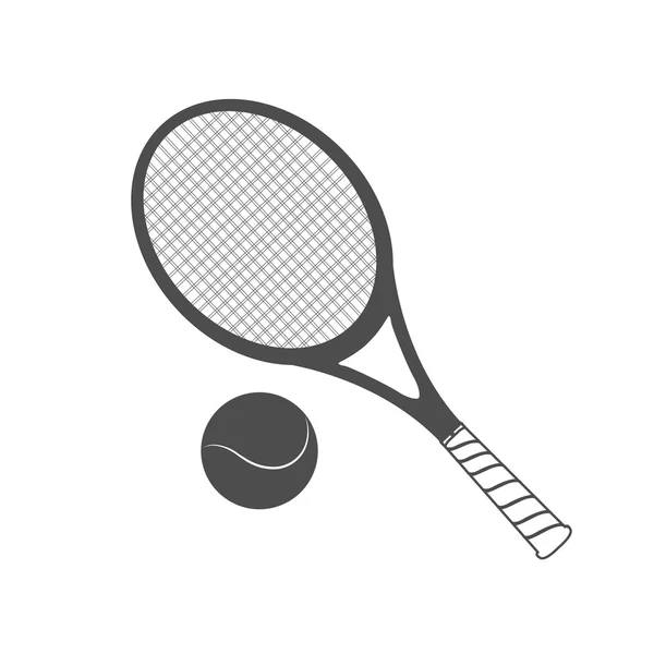Vektor illustration av tennis objekt — Stock vektor