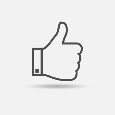 Simge gibi. Vektör çizim.