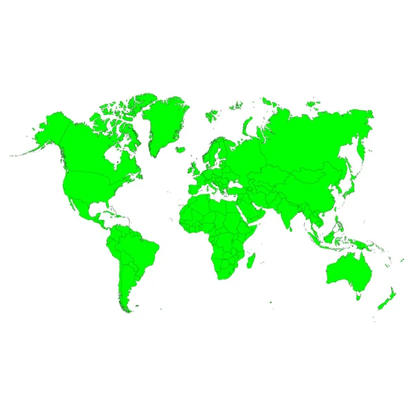 Mapa del mundo. ilustración vectorial. — Archivo Imágenes Vectoriales