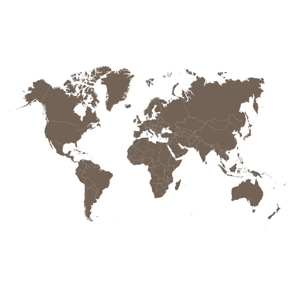 Carte du monde. illustration vectorielle. — Image vectorielle